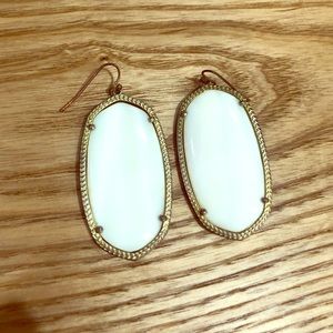 Kendra Scott White Danielle Earrings